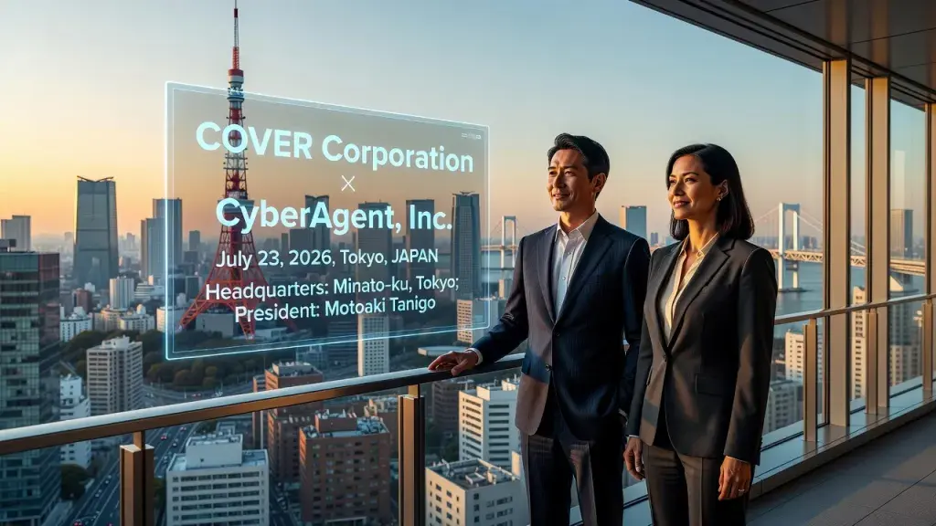 July 23, 2026, Tokyo, JAPAN – COVER Corporation (Headquarters: Minato-ku, Tokyo; President: Motoaki Tanigo) in collaboration with CyberAgent, Inc.
