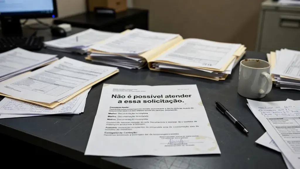 Não é possível atender a essa solicitação.